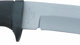 Lion King Premium 302 Bead Blasted Stippled Kraton, (Leather Sheath)