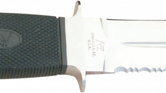 BT-10/DS , Avenger Dive Serrated Checkered Kraton (ABS Dive Sheath)