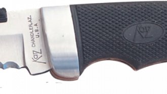 Cheetah 800 Drop-Point Serrated Kraton (Leather Sheath)