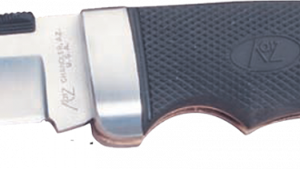 Cheetah K-900/CL,  Clip-Point Kraton (Leather Sheath)